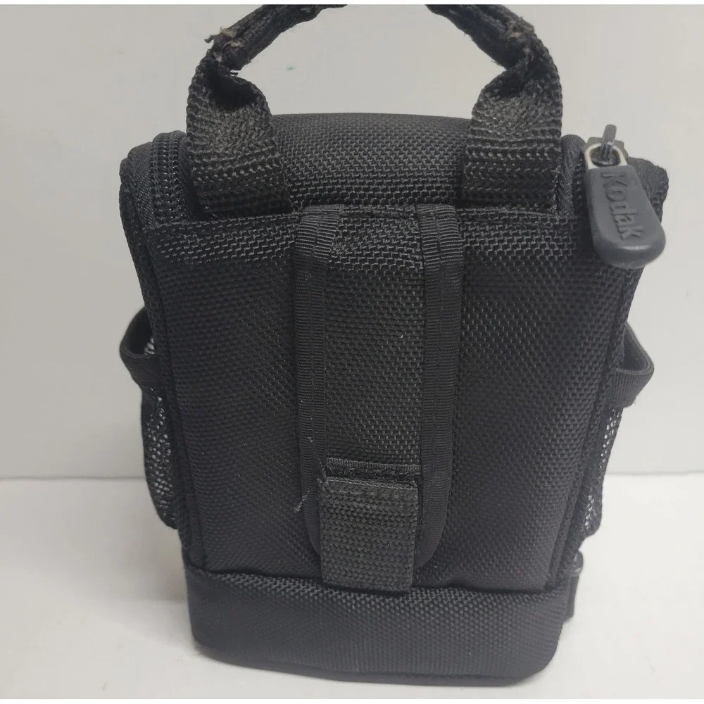Kodak Black Nylon Compact Camera Bag Padded Case with Belt Loop and Mesh Pockets